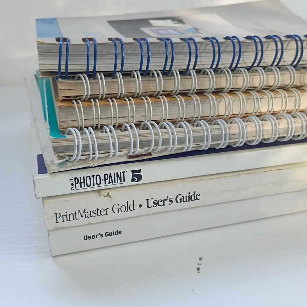 Lot Of 8 Vtg Computer Printer Software Books Clipart Microsoft Printmaster PFS - Picture 14 of 15